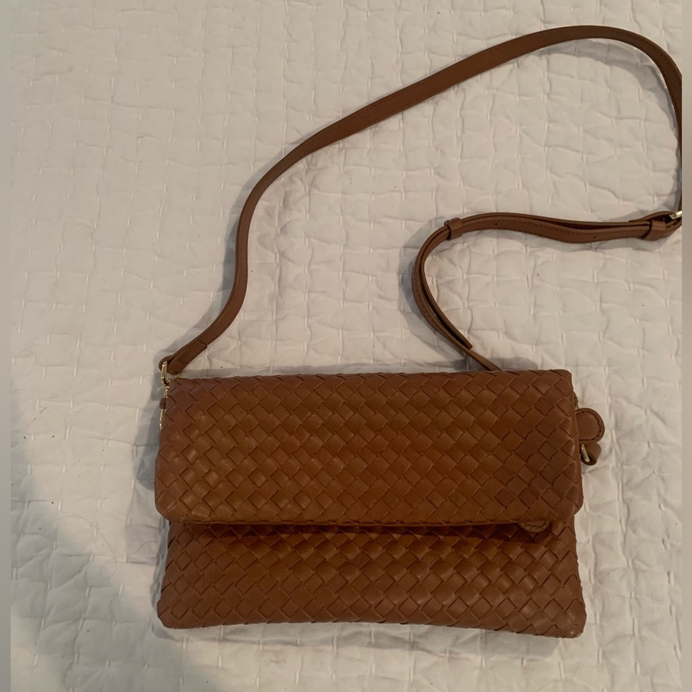 Quince Italian Leather Convertible Clutch Crossbody